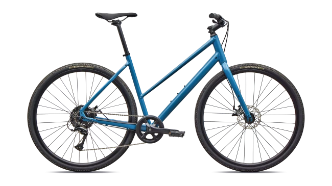 Specialized SIRRUS X 1.0 STEP THROUGH - S, Satin Grey blue / Cast blue Metallic Frost Reflective, 2026 