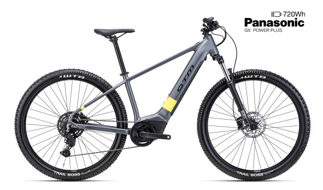 CTM PULSE GX - matt grey / lime XL (20), 2025