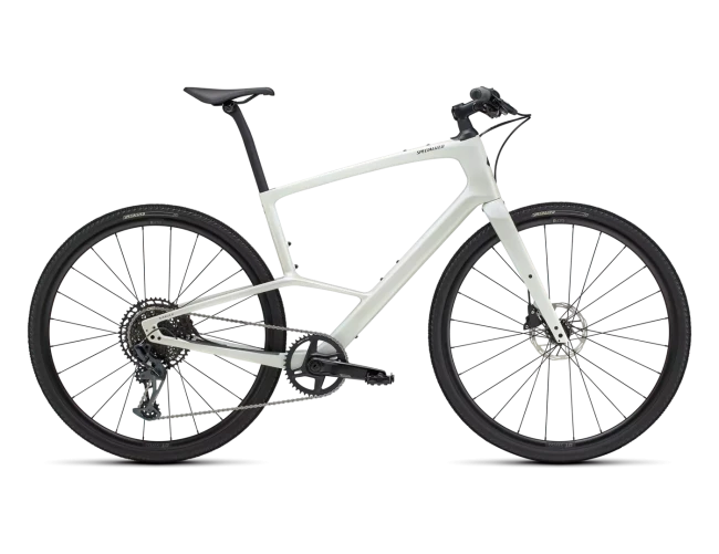 Specialized Sirrus X 6.0 - L, Gloss Dune White / Obsidian Fade Reflective, 2025