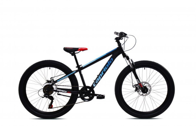 CAPRIOLO OXYGEN 24" Disc brake, ČIERNOMODRÝ ,2025