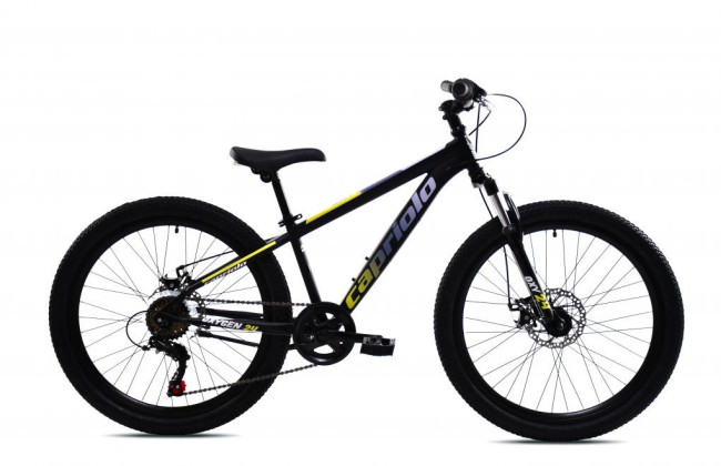 CAPRIOLO OXYGEN 24" Disc brake,ČIERNOŽLTÝ ,2025
