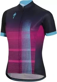 Dámský cyklistický dres Specialized Rbx Comp Jersey SS Wmn - blue/violet/neon blue - M